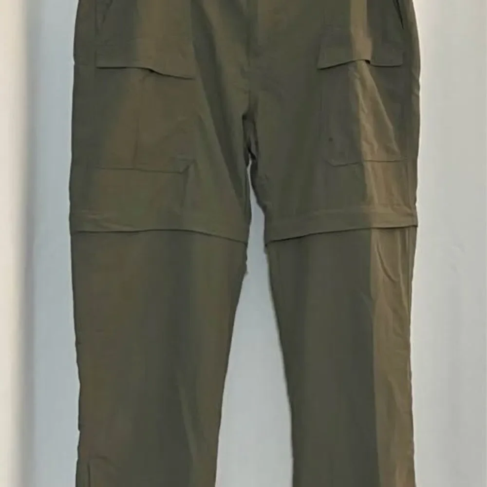 World Wide Sportsman Pants Men XL/30 Convertible Shorts Olive Fishing Zip Off